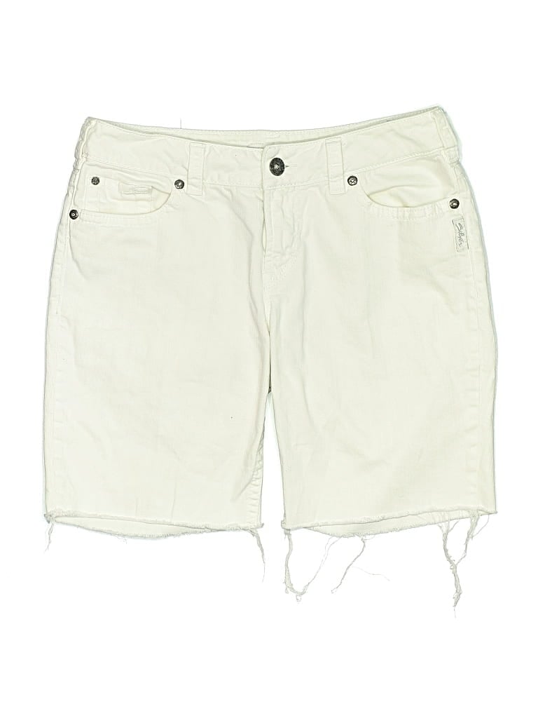 Pre-owned Silver Jeans Co. Khaki Shorts In White