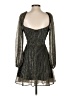 Bardot 100% Polyester Metallic Gray Black Cocktail Dress Size 2 - photo 2