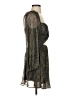 Bardot 100% Polyester Metallic Gray Black Cocktail Dress Size 2 - photo 4