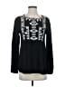 Neiman Marcus 100% Rayon Black Long Sleeve Blouse Size XS - photo 1