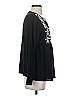 Neiman Marcus 100% Rayon Black Long Sleeve Blouse Size XS - photo 4