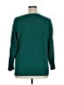 Liz Claiborne 100% Cotton Stripes Green Pullover Sweater Size 1X - photo 2