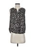 Caffé Marrakesh 100% Rayon Black Gray Sleeveless Blouse Size S - photo 1