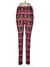 Win Win 100% Polyester Print Red Leggings Size L - photo 1