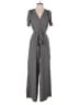 Max Studio 100% Polyester Houndstooth Gray Jumpsuit Size XS - photo 1