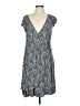 Assorted Brands Print Gray Casual Dress Size M - photo 1
