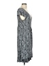 Assorted Brands Print Gray Casual Dress Size M - photo 4