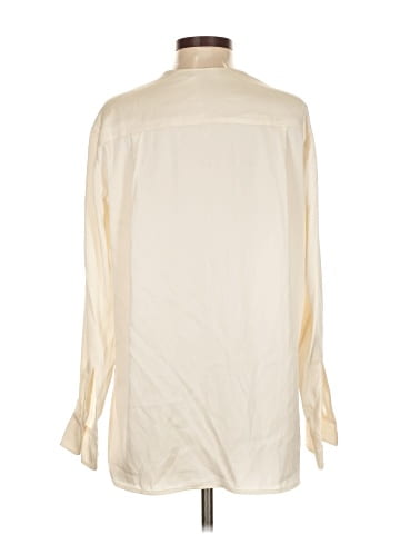 Vince. Long Sleeve Silk Top (view 2)