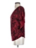 Lavish 100% Polyester Burgundy Short Sleeve Blouse Size S - photo 5