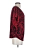 Lavish 100% Polyester Burgundy Short Sleeve Blouse Size S - photo 4