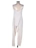 Brunello Cucinelli 100% Silk Solid Ivory Jumpsuit Size L - photo 2