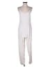 Brunello Cucinelli 100% Silk Solid Ivory Jumpsuit Size L - photo 1