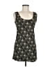 DKNY 100% Polyester Graphic Black Casual Dress Size M - photo 1