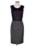Max Mara Tweed Gray Brown Cocktail Dress Size 8 - photo 1