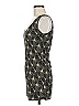 DKNY 100% Polyester Graphic Black Casual Dress Size M - photo 5