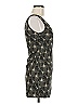 DKNY 100% Polyester Graphic Black Casual Dress Size M - photo 4