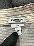 Express Stripes Ivory Long Sleeve Button-Down Shirt Size L - photo 7