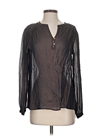 Wrap Long Sleeve Blouse (view 1)