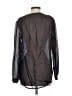 Wrap 100% Viscose Black Long Sleeve Blouse Size 4 - photo 2