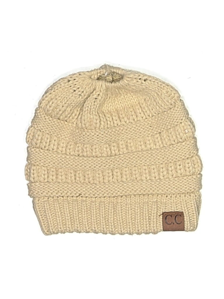 Pre-owned C.c Exclusives Beanie Hat In Brown