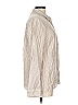 Express Stripes Ivory Long Sleeve Button-Down Shirt Size L - photo 4