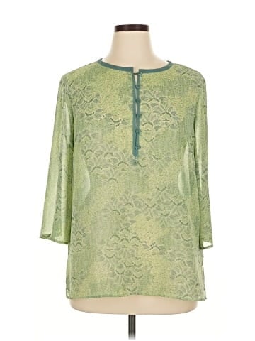 Apostrophe 3/4 Sleeve Blouse (view 1)