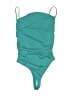 Cinq à Sept Solid Teal One Piece Swimsuit Size L - photo 1