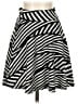 Assorted Brands 100% Polyester Stripes Black Casual Skirt Size EU 34 / US 4 - photo 1