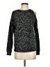 Vince Camuto 100% Cotton Animal Print Black Pullover Sweater Size XS - photo 1