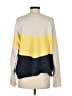 Just Female Color Block Yellow Pullover Sweater Size S - photo 2