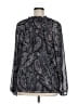 Little Moon Paisley Gray 3/4 Sleeve Blouse Size XL - photo 2