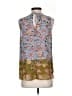 CAbi 100% Polyester Gray Sleeveless Blouse Size S - photo 2