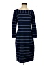 Talbots Stripes Blue Casual Dress Size 4 - photo 1