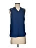 Assorted Brands 100% Polyester Blue Sleeveless Blouse Size XS - photo 1