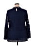 Suzanne Betro Blue Long Sleeve Blouse Size 3X - photo 2