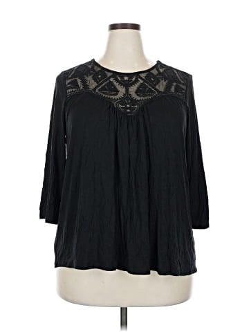 Green Envelope 3/4 Sleeve Blouse (view 1)