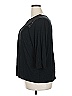 Green Envelope Black 3/4 Sleeve Blouse Size 2X - photo 5