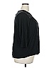 Green Envelope Black 3/4 Sleeve Blouse Size 2X - photo 4