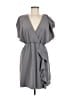 H&M 100% Polyester Solid Gray Cocktail Dress Size 8 - photo 1