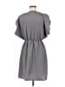 H&M 100% Polyester Solid Gray Cocktail Dress Size 8 - photo 2