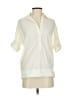 BCBGMAXAZRIA Ivory Short Sleeve Blouse Size S - photo 1