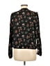 Nine Britton 100% Polyester Floral Black Long Sleeve Blouse Size M - photo 2