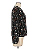 Nine Britton 100% Polyester Floral Black Long Sleeve Blouse Size M - photo 4
