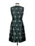 Anne Klein 100% Polyester Chevron-herringbone Teal Cocktail Dress Size 2 - photo 2