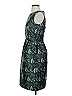Anne Klein 100% Polyester Chevron-herringbone Teal Cocktail Dress Size 2 - photo 5