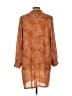 Massini 100% Polyester Animal Print Orange Casual Dress Size L - photo 2