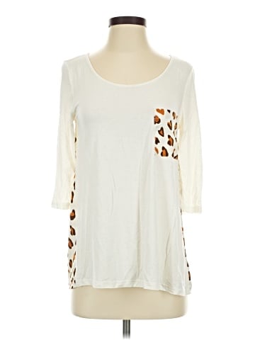 Pink Owl 3/4 Sleeve Top (view 1)