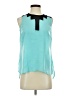 ABS Platinum 100% Polyester Teal Sleeveless Blouse Size XS - photo 1