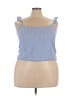 ASOS 100% Cotton Blue Sleeveless Top Size 18 - photo 1