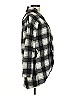 Hayden 100% Polyester Plaid Black Coat Size M - photo 4